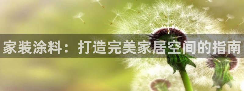 和记官网：家装涂料：打造完美家居空间的指南