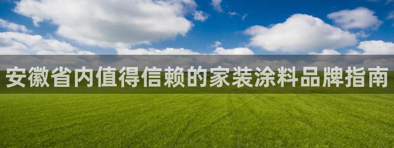 和记AG网站：安徽省内值得信赖的家装涂料品牌指南