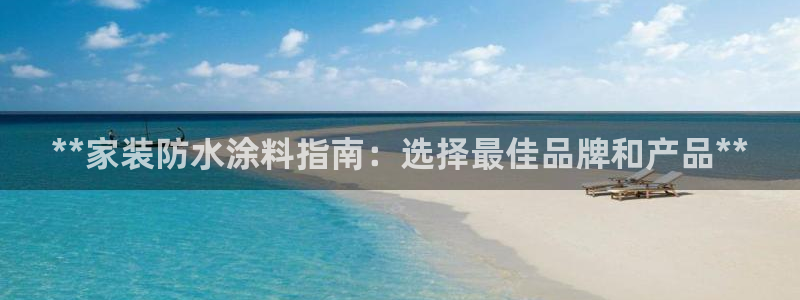 和记ag网址：**家装防水涂料指南：选择最佳品牌和产品**