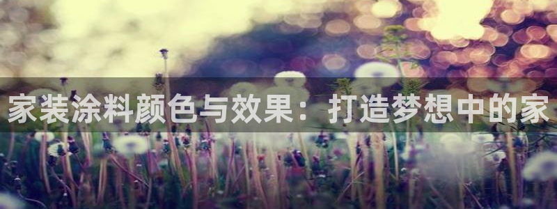 深圳和记科技有限公司：家装涂料颜色与效果：打造梦想中的家