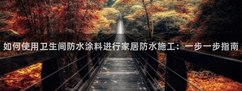 和记app官网：如何使用卫生间防水涂料进行家居防水施工：一步一步指南