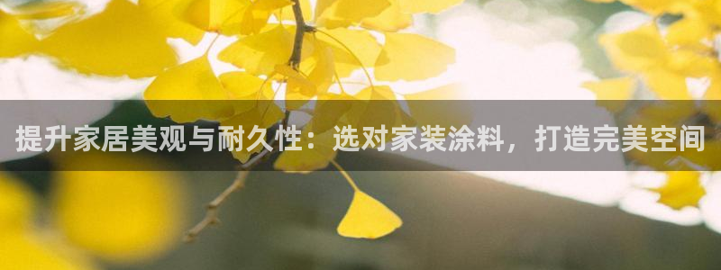 和记平台注册：提升家居美观与耐久性：选对家装涂料，打造完美空间