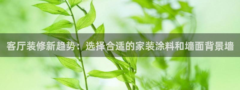 和记注册有什么送的：客厅装修新趋势：选择合适的家装涂料和墙面背景墙