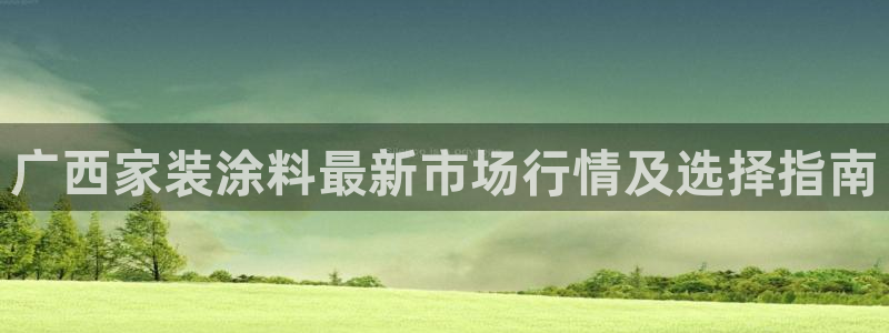 和记官方网站：广西家装涂料最新市场行情及选择指南