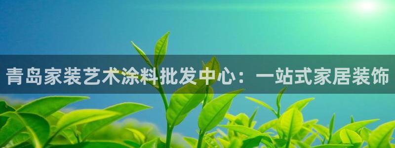 和记广告女主角：青岛家装艺术涂料批发中心：一站式家居装饰