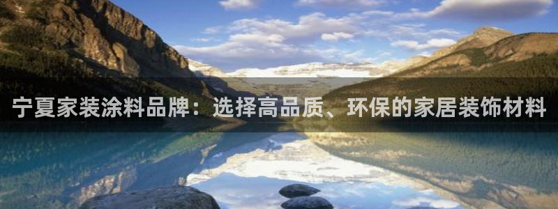 和记平台怎么样：宁夏家装涂料品牌：选择高品质、环保的家居装饰